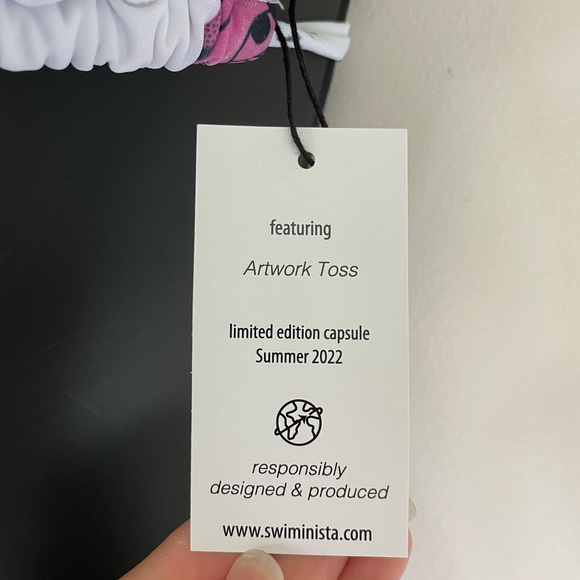 Limited Edition NWT Swiminista x James Peter Henry Art Toss bikini top M - Picture 5 of 10